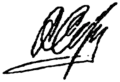 Signature de Anatoli SerdioukovАнатолий Сердюков