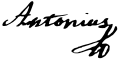 Signature de Antoine Ier