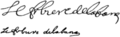 Signature de Joseph-Antoine Le Febvrede La Barre
