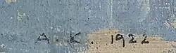 signature d'Anton Kolig
