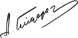 signature d'Arif Heydarov