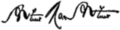 Signature de Arthur MacArthur Jr.