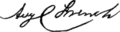 Signature de Augustus Chaflin French