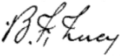 Signature de Benjamin Tracy