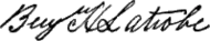 signature de Benjamin Henry Latrobe