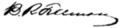 Signature de Benjamin Tillman