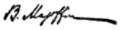 Signature de Beriah Magoffin