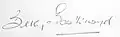 Signature de Betty Boothroyd