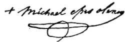signature de Michel Portier