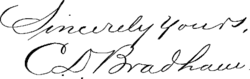 signature de Caleb Bradham