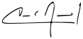 Signature de Carlos Mesa