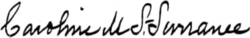 signature de Caroline Severance