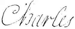 Signature de Charles de France