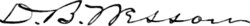signature de Daniel B. Wesson