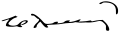 Signature de Eduardo Rodríguez