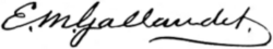 signature d'Edward Miner Gallaudet