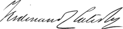 signature de Ferdinand Claiborne Latrobe