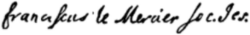 signature de François Le Mercier
