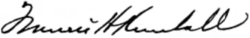 signature de Francis H. Kimball