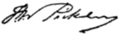 Signature de Francis Wilkinson Pickens