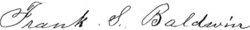 signature de Frank Stephen Baldwin