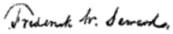 signature de Frederick William Seward