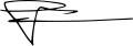 Signature de Geert Wilders