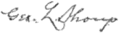 Signature de George Shoup
