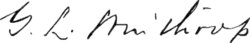 signature de Grenville Lindall Winthrop