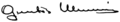 Signature de Guntis Ulmanis