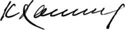signature de Gurban Khalilov