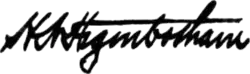 signature de Harlow Niles Higinbotham