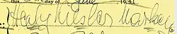 signature de Hedy Lamarr