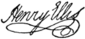 Signature de Henry Ellis