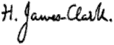 signature de Henry James Clark