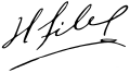 Signature de Hernando Siles Reyes
