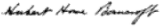 signature de Hubert Howe Bancroft