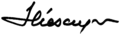 Signature de Ion Iliescu
