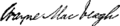 Signature de Wayne MacVeagh