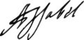 Signature de Isabelle Claire Eugénie d'Autriche