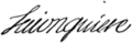 Signature de Jacques-Pierre de Taffanelde La Jonquière