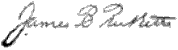 signature de James Brewerton Ricketts