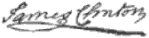 signature de James Clinton