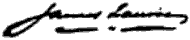 signature de James Laurie