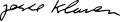 Signature de Jesse Klaver