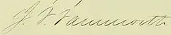 signature de John F. Farnsworth