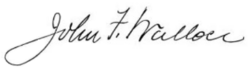 signature de John Findley Wallace