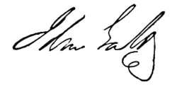 signature de John Galt (romancier)
