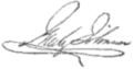 Signature de John Neeley Johnson