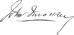 signature de John William MacKay